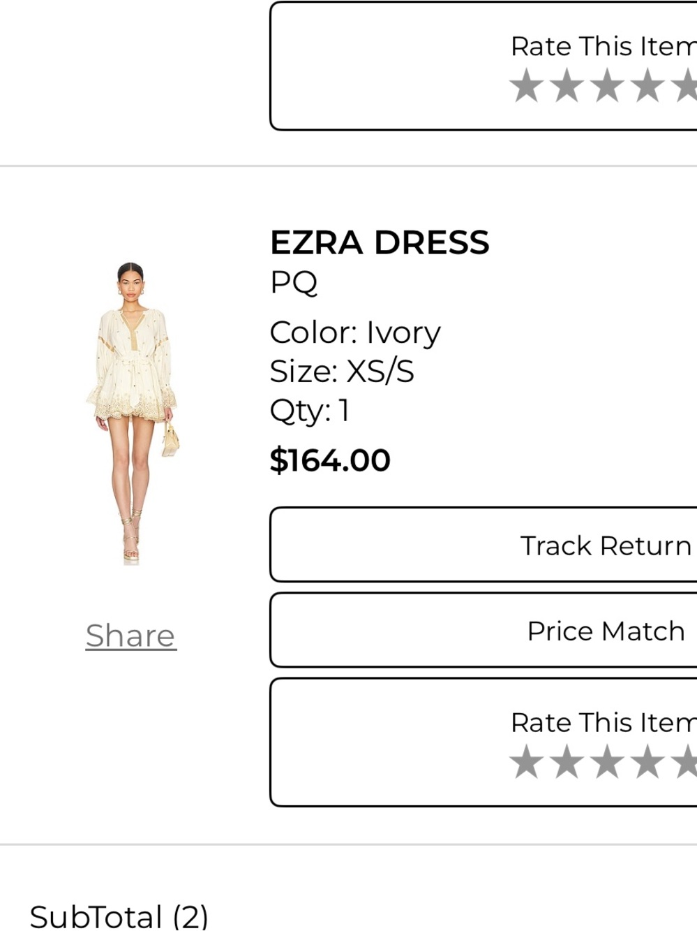 ezra Ivory Mini Dress with Textured Details
